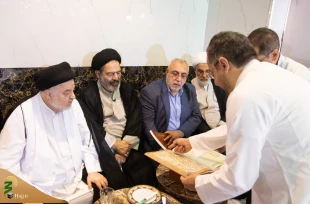 دیدارمسئولان حج و زیارت با نمایندگان دفاتر مراجع عظام تقلید درمدینه+عکس 2