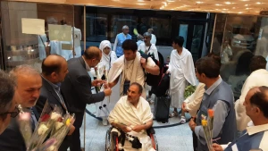 استقبال از کاروان ویژه جانبازان در مکه مکرمه + عکس