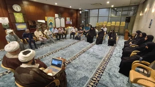 دیدار اساتید دانشگاه صنعتی امیرکبیر با مسؤل دفتر بعثه مقام معظم رهبری در عرابق