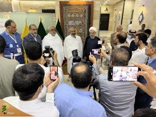 Hojjat Al-Islam Navvab Advises Iranian Pilgrims Upon Arrival in Mecca 7
