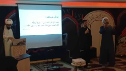 دیدار صمیمانه مسؤل دفتر نمایندگی بعثه در عراق با نخبگان دانشگاهی دارای معلولیت جسمی