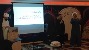 دیدار صمیمانه مسؤل دفتر نمایندگی بعثه در عراق با نخبگان دانشگاهی دارای معلولیت جسمی