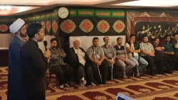 دیدار صمیمانه مسؤل دفتر نمایندگی بعثه در عراق با نخبگان دانشگاهی دارای معلولیت جسمی