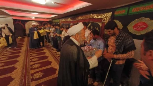 دیدار صمیمانه مسؤل دفتر نمایندگی بعثه در عراق با نخبگان دانشگاهی دارای معلولیت جسمی
