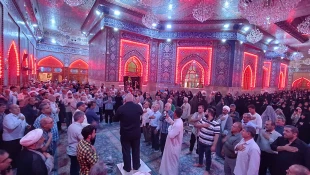 عزاداری زائران ایرانی در مراسم دعای ندبه خیمه گاه در شهادت حضرت جوادالائمه (ع)
