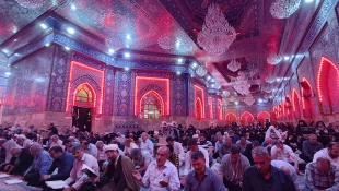 عزاداری زائران ایرانی در مراسم دعای ندبه خیمه گاه در شهادت حضرت جوادالائمه (ع)