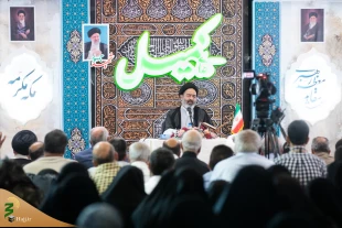 تاکید رئیس بعثة الحجاج الایرانیین فی مراسم دعاء کمیل فی المکه علی ضرورة ولاء الإنسان مع أولیاء الله و معاداته لأعداء الله 2