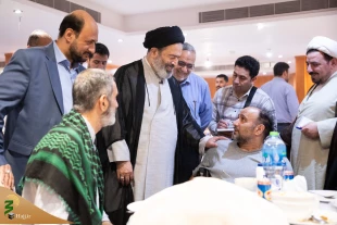 بازدید سرپرست حجاج ایرانی از هتل محل اسکان جانبازان در مکه+فیلم 2