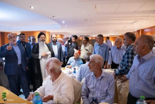 بازدید سرپرست حجاج ایرانی از هتل محل اسکان جانبازان در مکه+فیلم 3