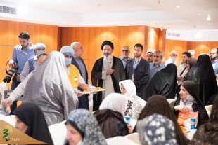 بازدید سرپرست حجاج ایرانی از هتل محل اسکان جانبازان در مکه+فیلم 4