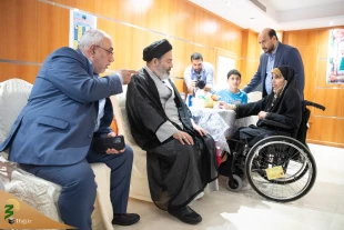 بازدید سرپرست حجاج ایرانی از هتل محل اسکان جانبازان در مکه+فیلم 5