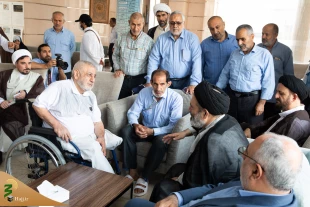بازدید سرپرست حجاج ایرانی از هتل محل اسکان جانبازان در مکه+فیلم 6