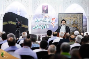 حجة الاسلام نواب؛ بناء الأمة هو أحد التعالیم المهمة لسلوک النبی إبراهیم (ع). 2