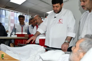 عیادت رئیس جمعیت هلال احمر از زائران ایرانی بستری در بیمارستان نور مکه 4