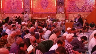 برگزاری دعای ندبه در آستانه ایام ذی الحجه در خیمه گاه حسینی برگزار گردید