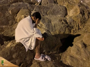 شب زیبای جبل الرحمه در صحرای عرفات 9