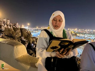 شب زیبای جبل الرحمه در صحرای عرفات 15