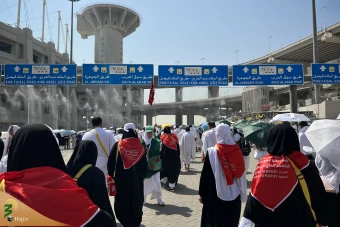 مناسک حج تمتع  زائران بیت‌الله‌الحرام در روز عید قربان 6