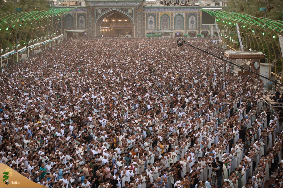 نماز عید قربان در کربلای معلی 7