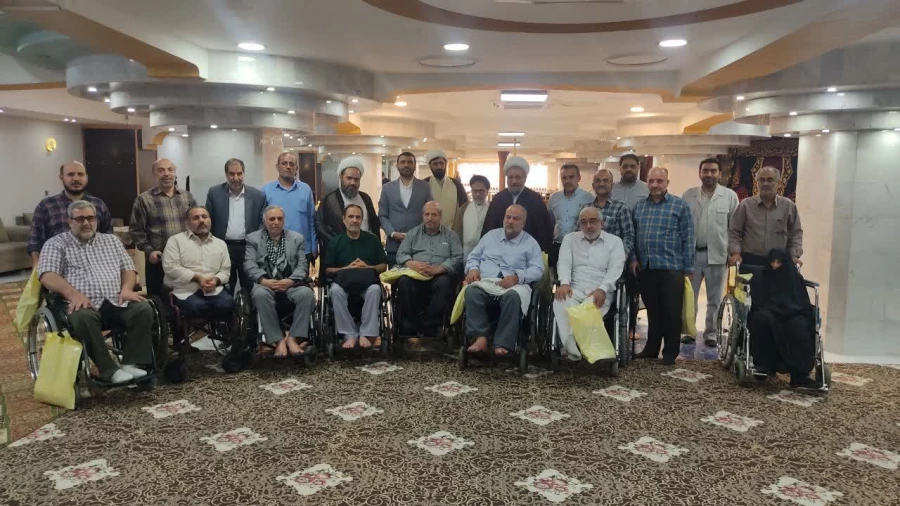 دیدار مسئول دفتر نمایندگی بعثه در عراق با کاروان جانبازان 