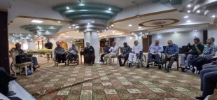 دیدار مسئول دفتر نمایندگی بعثه در عراق با کاروان جانبازان 