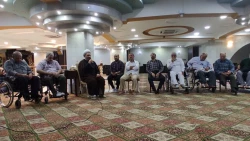 دیدار مسئول دفتر نمایندگی بعثه در عراق با کاروان جانبازان 
