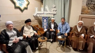 به مناسبت عید غدیر صورت گرفت؛
دیدار عیدانه خادمان ضیوف الرحمان با آیت‌الله بوشهری در مدینه
 4