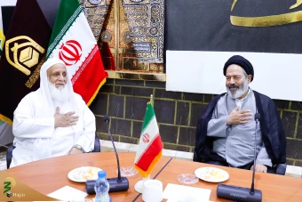  دیدار با  جمعی از علما و روحانیون کاروان های اهل سنت در مکه مکرمه 5
