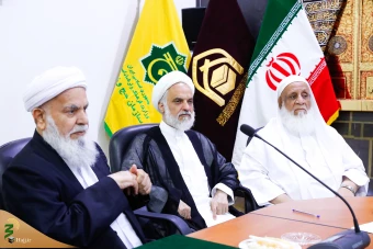  دیدار با  جمعی از علما و روحانیون کاروان های اهل سنت در مکه مکرمه 9