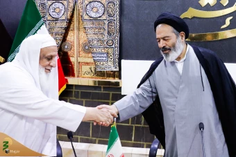  دیدار با  جمعی از علما و روحانیون کاروان های اهل سنت در مکه مکرمه 6