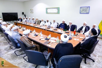  دیدار با  جمعی از علما و روحانیون کاروان های اهل سنت در مکه مکرمه 14