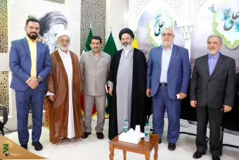 دیدار عیدانه اعضای ستاد حج و زیارت و بعثه مقام معظم رهبری 8