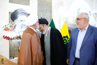دیدار عیدانه اعضای ستاد حج و زیارت و بعثه مقام معظم رهبری 9