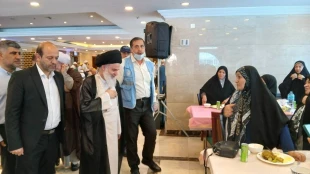 سرکشی آیت‌الله بوشهری از دو هتل محل استقرار زائران ایرانی مدینه بعد 8