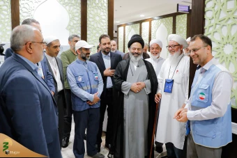 دیدار صمیمی سرپرست حجاج ایرانی با زائران کشورمان در مکه مکرمه _ 3 4