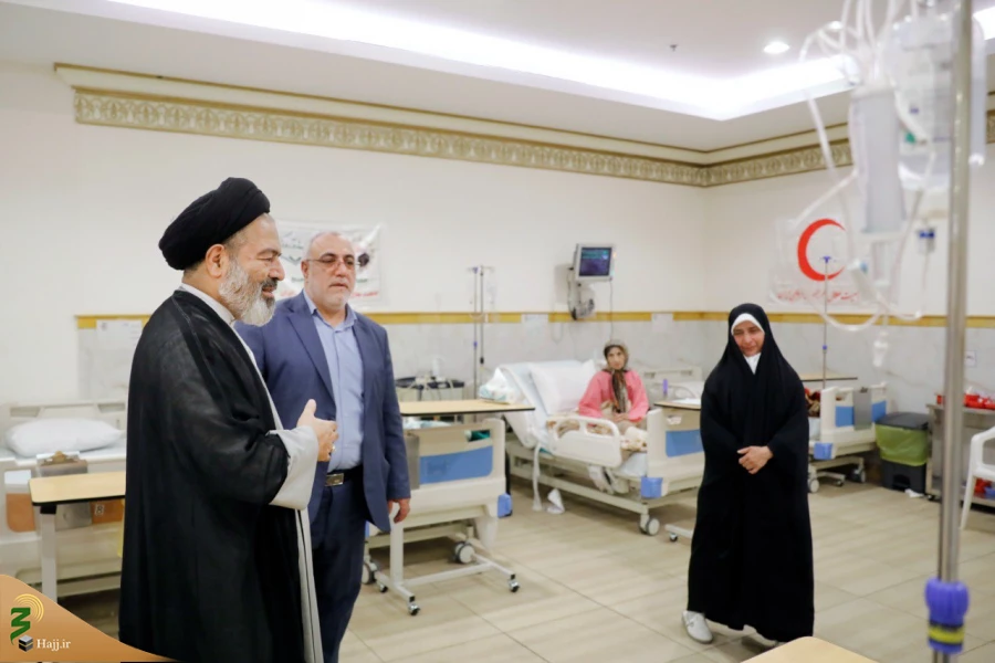 ادامه بازدیدهای میدانی مسئولان حج و زیارت/ بررسی نحوه ارائه خدمات پزشکی در بیمارستان مکه 3