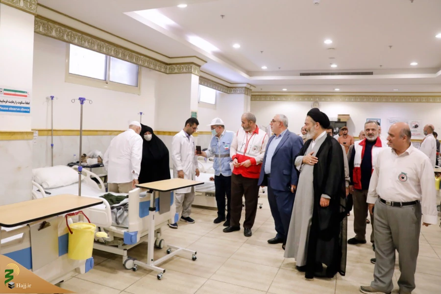 ادامه بازدیدهای میدانی مسئولان حج و زیارت/ بررسی نحوه ارائه خدمات پزشکی در بیمارستان مکه 4