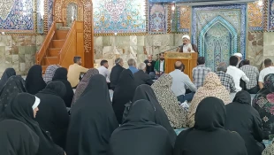 دعای ندبه در آستانه فرا رسیدن ایام محرم در خیمه گاه حسینی برگزار شد