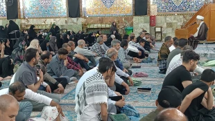 دعای ندبه در آستانه فرا رسیدن ایام محرم در خیمه گاه حسینی برگزار شد
