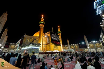  سیاه پوش شدن حرم امیرالمومنین(ع) در آستانه محرم ۱۴۴۶ هجری قمری 4
