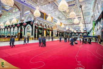 آماده سازی حرم سیدالشهدا علیه السلام در آستانه محرم ۱۴۴۶ هجری قمری 2