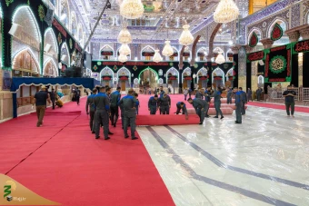 آماده سازی حرم سیدالشهدا علیه السلام در آستانه محرم ۱۴۴۶ هجری قمری 6