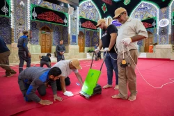 آماده سازی حرم سیدالشهدا علیه السلام در آستانه محرم ۱۴۴۶ هجری قمری 10