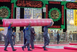 آماده سازی حرم سیدالشهدا علیه السلام در آستانه محرم ۱۴۴۶ هجری قمری 13