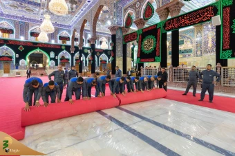 آماده سازی حرم سیدالشهدا علیه السلام در آستانه محرم ۱۴۴۶ هجری قمری 14