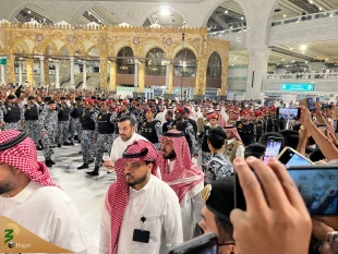 پرده جدید کعبه نصب شد +عکس 3
