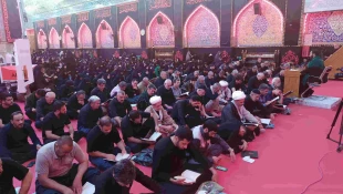 طنین نوای «یابن الحسن» صبح جمعه در خیمه گاه حسینی