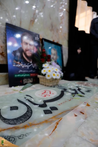 حضور مسئولان حوزه حج و زیارت بر سر مزار وزیر فقید امور خارجه جمهوری اسلامی ایران و دیگر شهدا در حرم حضرت عبدالعظیم حسنی(ع) 6