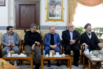 حضور مسئولان حوزه حج و زیارت بر سر مزار وزیر فقید امور خارجه جمهوری اسلامی ایران و دیگر شهدا در حرم حضرت عبدالعظیم حسنی علیه السلام 13