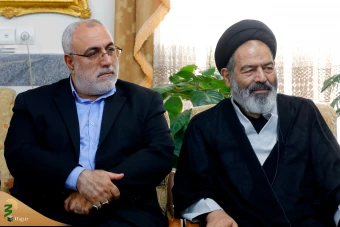 حضور مسئولان حوزه حج و زیارت بر سر مزار وزیر فقید امور خارجه جمهوری اسلامی ایران و دیگر شهدا در حرم حضرت عبدالعظیم حسنی علیه السلام 14